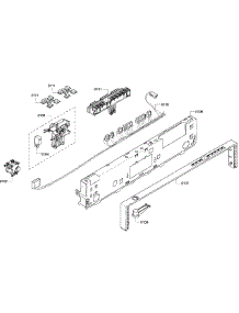 Control Panel parts for Kenmore Dishwasher 630.13953011 (63013953011, 630 13953011) from AppliancePartsPros.com