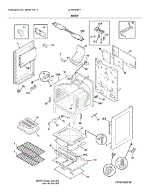 Body parts for Frigidaire Range LFGF3054TFD from AppliancePartsPros.com