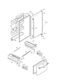 Door Parts parts for Lg Refrigerator LDN22735SW/00 from AppliancePartsPros.com