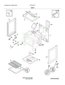 Body parts for Frigidaire Range FFGF3012TBC from AppliancePartsPros.com