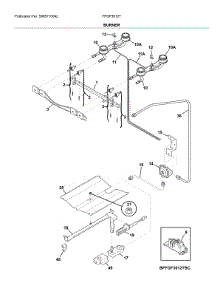 Burner parts for Frigidaire Range FFGF3012TBC from AppliancePartsPros.com