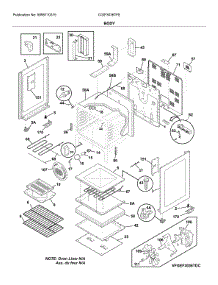 Body parts for Frigidaire Range CGIF3036TFE from AppliancePartsPros.com