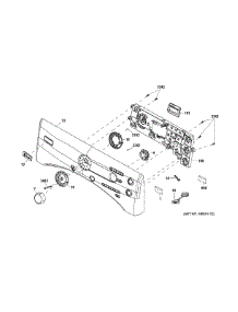 Control Panel parts for Ge Dryer PFDS450EL3WW from AppliancePartsPros.com