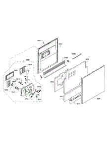 Door Assy parts for Kenmore Dishwasher 630.77933010 (63077933010, 630 77933010) from AppliancePartsPros.com