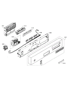 Control Panel parts for Kenmore Dishwasher 630.77933010 (63077933010, 630 77933010) from AppliancePartsPros.com