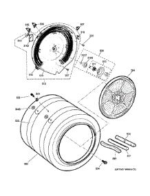 Drum parts for Ge Dryer PFDS450EL2WW from AppliancePartsPros.com