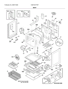 Body parts for Frigidaire Range CGEF3037TWF from AppliancePartsPros.com