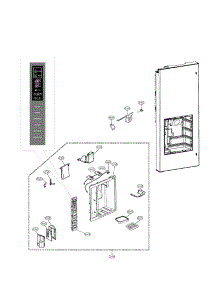 Dispenser parts for Lg Refrigerator LFX23961SW/00 from AppliancePartsPros.com