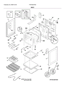 Body parts for Frigidaire Range FFEF3054TBG from AppliancePartsPros.com