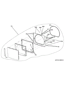 Door Assembly parts for Ge Dryer GTDS820GD1WS from AppliancePartsPros.com