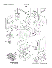 Body parts for Frigidaire Range FGGF3036TDD from AppliancePartsPros.com