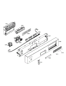 Control Panel parts for Kenmore Dishwasher 630.16304404 (63016304404, 630 16304404) from AppliancePartsPros.com