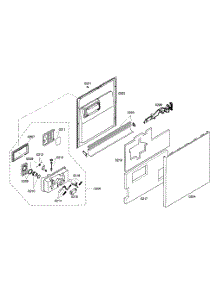 Door Assy parts for Kenmore Dishwasher 630.16304404 (63016304404, 630 16304404) from AppliancePartsPros.com