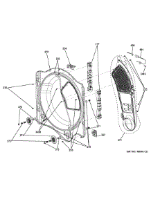 Rear Roller Support parts for Ge Dryer GTDP740ED1WW from AppliancePartsPros.com