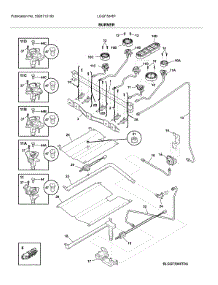 Burner parts for Frigidaire Range LGGF3046TFD from AppliancePartsPros.com