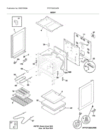 Body parts for Frigidaire Range FFEF3003UWB from AppliancePartsPros.com