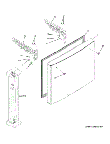 Freezer Door parts for Ge Refrigerator GFE24JMKGFES from AppliancePartsPros.com