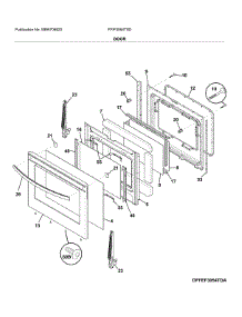 Door parts for Frigidaire Range FFIF3054TSD from AppliancePartsPros.com