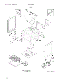 Body parts for Frigidaire Range FFGF3016TWB from AppliancePartsPros.com