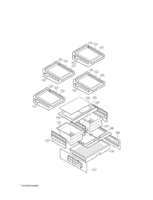 Refrigerator Parts parts for Lg Refrigerator LFX25961ST/00 from AppliancePartsPros.com