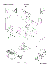 Body parts for Frigidaire Range FFGF3052TWB from AppliancePartsPros.com