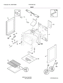 Body parts for Frigidaire Range FFGF3052TSC from AppliancePartsPros.com