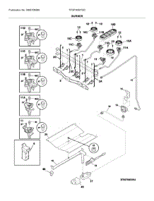 Burner parts for Frigidaire Range FFGF3052TSC from AppliancePartsPros.com