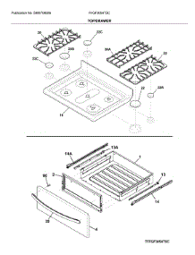 Top / Drawer parts for Frigidaire Range FFGF3054TSC from AppliancePartsPros.com
