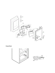 Ice Maker And Ice Bin Parts parts for Lg Refrigerator LFX29927ST/00 from AppliancePartsPros.com