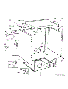 Cabinet & Top Panel parts for Ge Dryer DMCD330GJ3WC from AppliancePartsPros.com