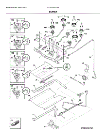 Burner parts for Frigidaire Range FFGF3054TDD from AppliancePartsPros.com