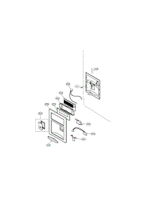 Dispenser parts for Lg Refrigerator LFD22860ST/00 from AppliancePartsPros.com