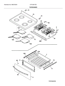 Top / Drawer parts for Frigidaire Range CFIF3054TSD from AppliancePartsPros.com