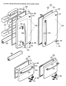 Door Swing parts for Lg Refrigerator LBC22518WW/00 from AppliancePartsPros.com