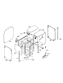 Cabinet Assy parts for Kenmore Dishwasher 630.16309401 (63016309401, 630 16309401) from AppliancePartsPros.com
