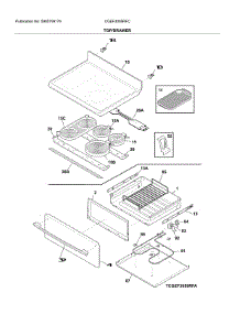 Top / Drawer parts for Frigidaire Range CGEF3059RFC from AppliancePartsPros.com