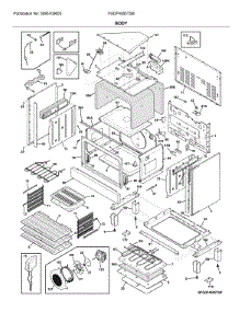 Body parts for Frigidaire Range FGDF4085TSB from AppliancePartsPros.com