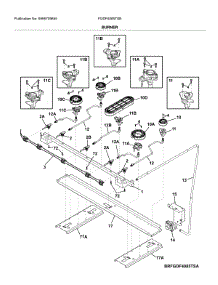 Burner parts for Frigidaire Range FGDF4085TSB from AppliancePartsPros.com
