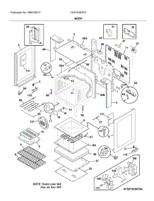 Body parts for Frigidaire Range FGIF3036TFD from AppliancePartsPros.com