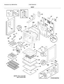 Body parts for Frigidaire Range FGEF3036TWG from AppliancePartsPros.com