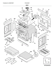 Body parts for Frigidaire Range FFED3026TBC from AppliancePartsPros.com