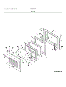 Door parts for Frigidaire Range FGIS3065PFJ from AppliancePartsPros.com