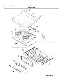 Top / Drawer parts for Frigidaire Range FFEF3054TDG from AppliancePartsPros.com