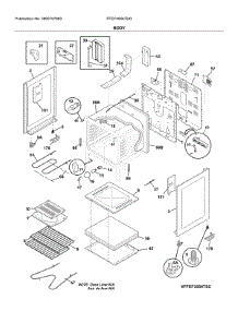 Body parts for Frigidaire Range FFEF3054TDG from AppliancePartsPros.com