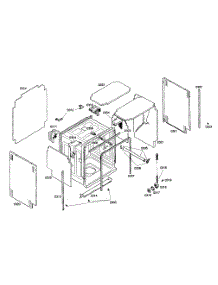 Cabinet Assy parts for Kenmore Dishwasher 630.16303402 (63016303402, 630 16303402) from AppliancePartsPros.com