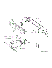 Control Panel & Coin Box Assembly parts for Ge Dryer DCCB330GJ4WC from AppliancePartsPros.com