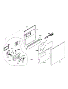 Door Assy parts for Kenmore Dishwasher 630.16303401 (63016303401, 630 16303401) from AppliancePartsPros.com