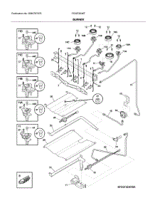 Burner parts for Frigidaire Range FGGF3036TBC from AppliancePartsPros.com