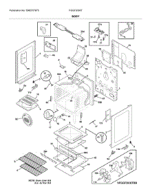 Body parts for Frigidaire Range FGGF3036TBC from AppliancePartsPros.com