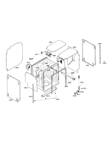 Cabinet Assy parts for Kenmore Dishwasher 630.16303401 (63016303401, 630 16303401) from AppliancePartsPros.com